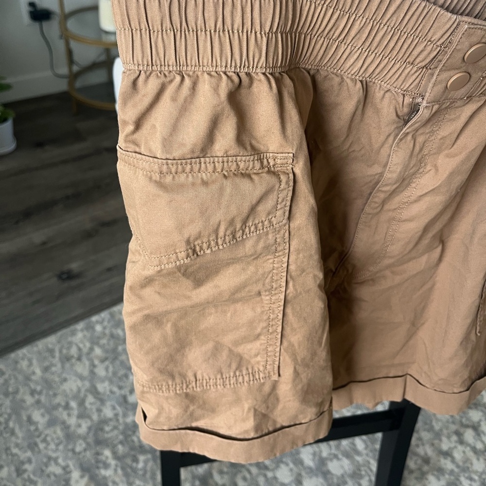 EUC Abercrombie Utility Cargo Shorts, 100% Cotton, Brown, XL - Picture 4 of 8